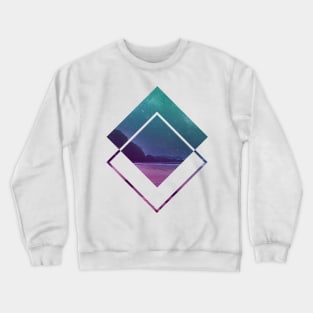 Ocean Night Sky Geometric Art Crewneck Sweatshirt